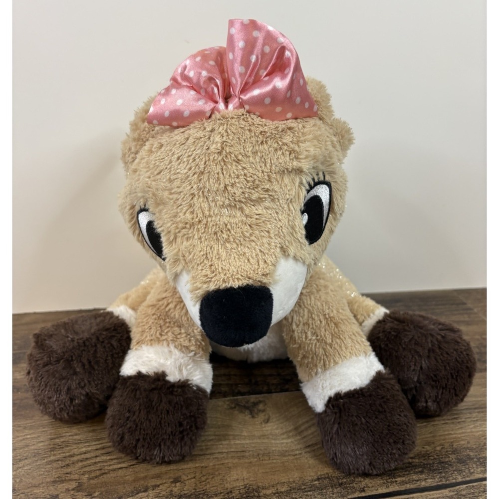 Rudolph Red Nose Reindeer 10" Clarice Beanbag Plush Christmas